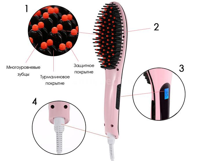 Как пользоваться расчёской для выпрямления волос? принцип действия прибора. может ли расчёска навредить? отличия от утюжка для волос.