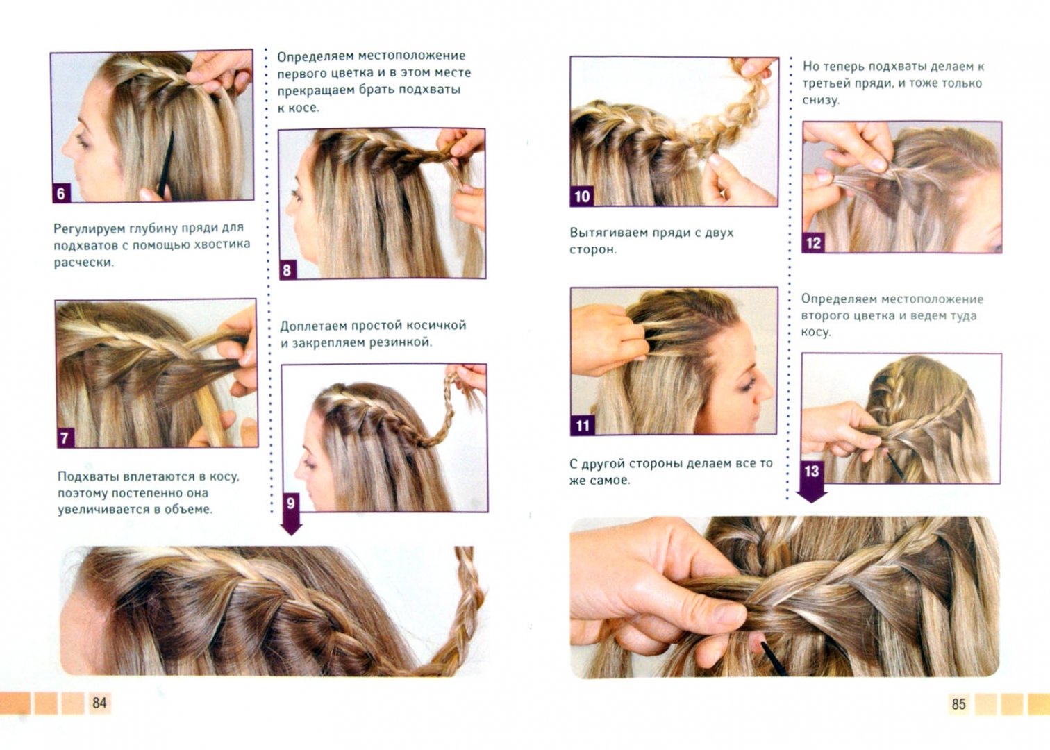 Плетение кос на короткие волосы - пошаговое фото для начинающих