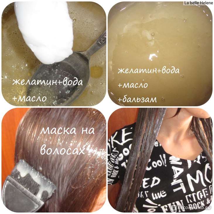 Маски для волос из желатина и ламинирование народным методом