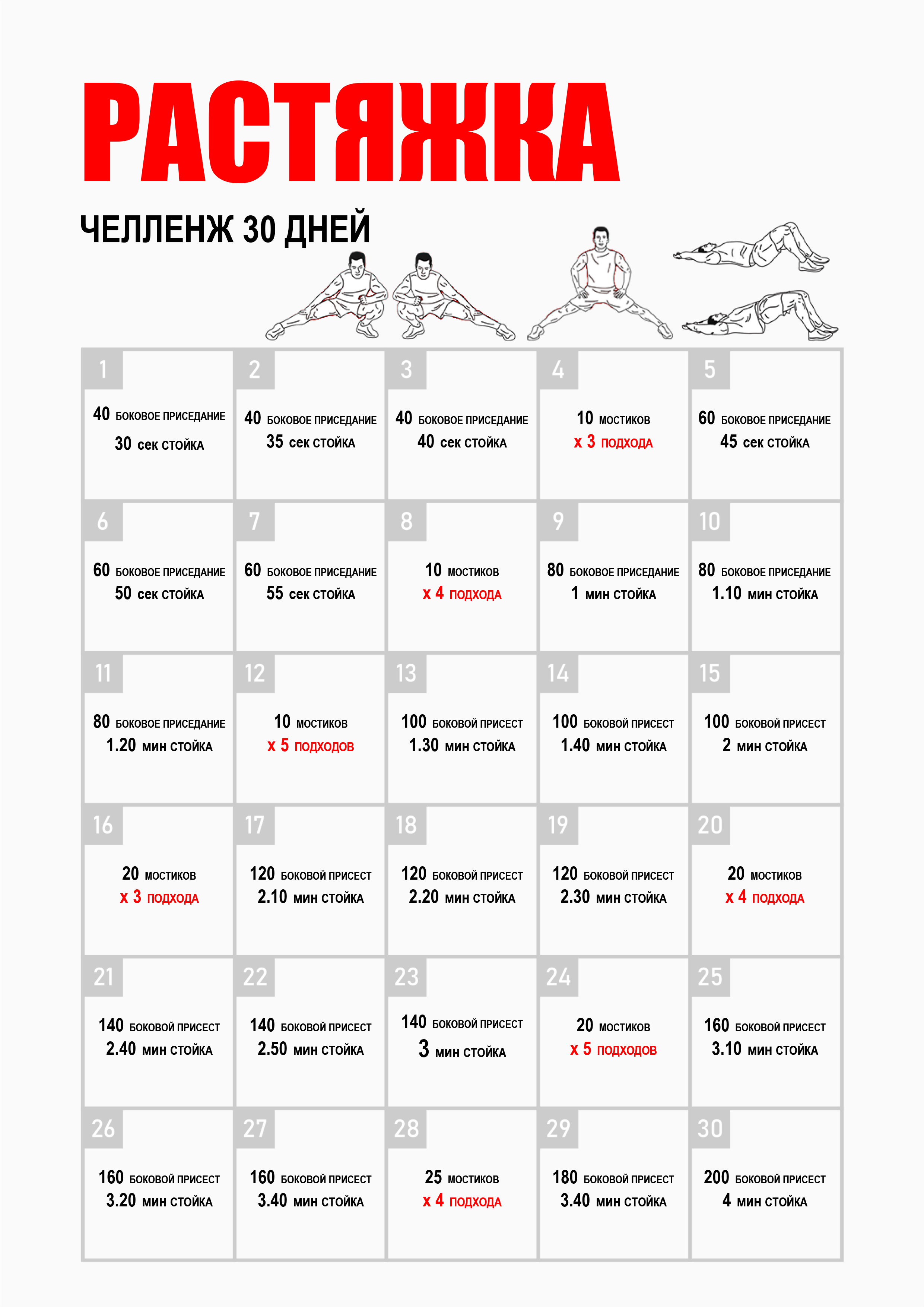 Подробный план тренировок дома: для девушек - леди стиль жизни