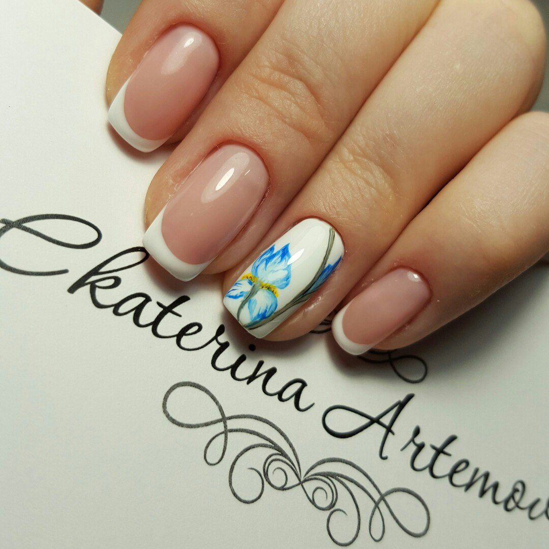 Дизайн ногтей Весна френч