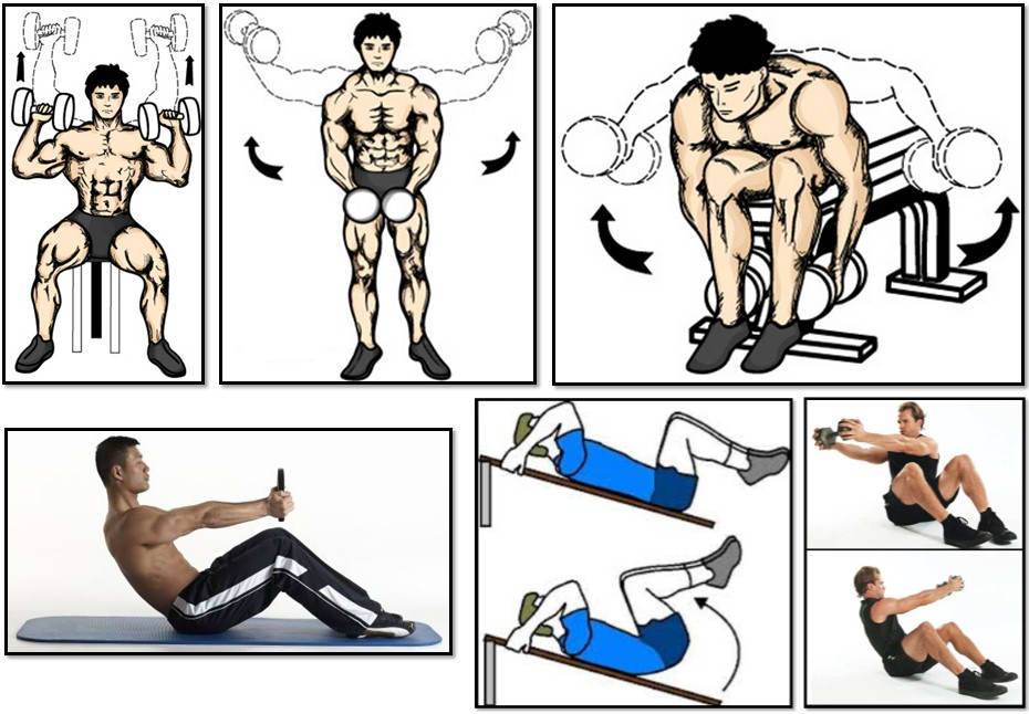 Как накачать мышцы на тренажерах и в домашних условиях? упражнения для всех групп мышц