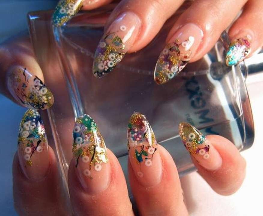 Эффект объема – аквариумный дизайн ногтей: пошаговая технология с фото