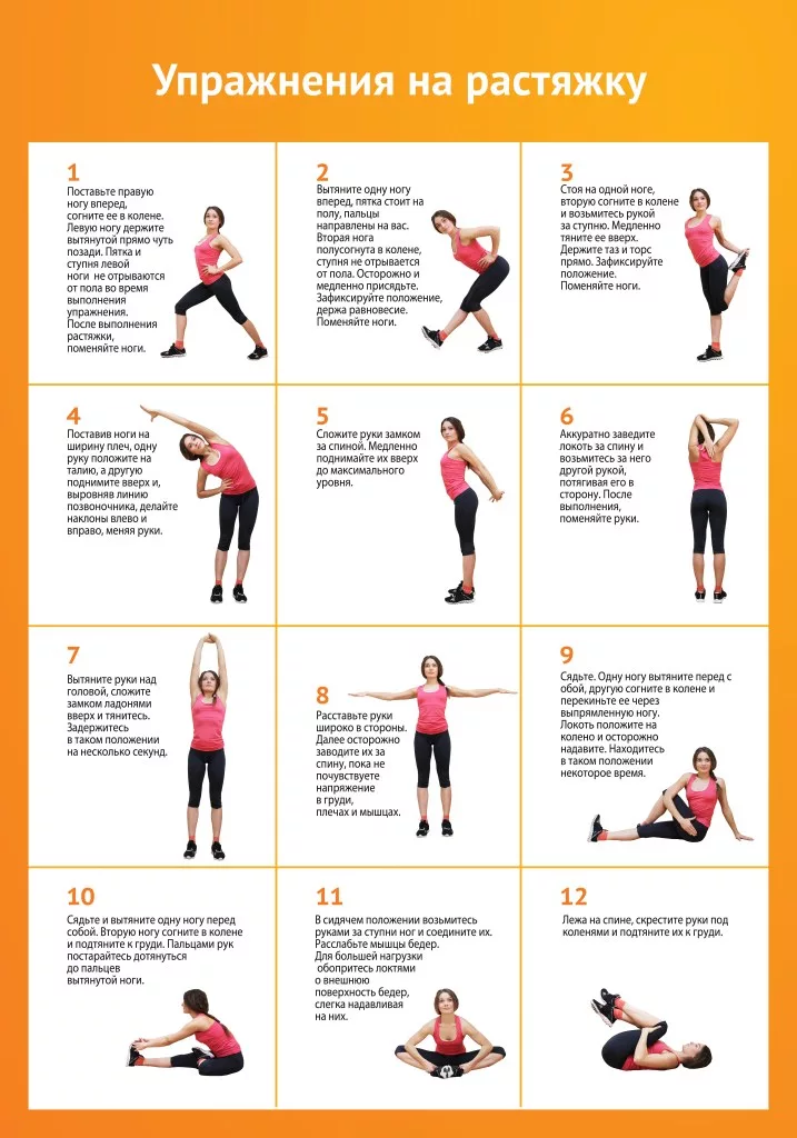 Физические упражнения список упражнений. Комплекс упражнений на растяжку мышц физкультура. Упражнения для гибкости тела для начинающих. Комплекс упражнений для растяжки основных групп мышц. Упражнения на ра тяжку.