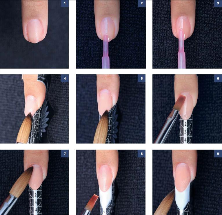 Как наращивать ногти полигелем на формы