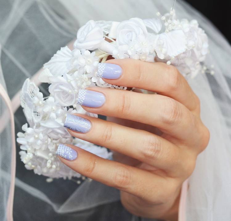 Свадебный маникюр 2021-2022: модные новинки для невесты красивого оформления ногтей (130 фото идей и актуального дизайна)