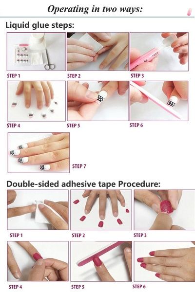 Накладные ногти в домашних условиях, как их наклеить и снять. фото и видео