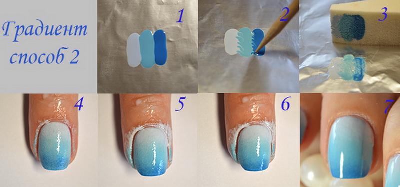 Как сделать градиент на ногтях? градиентный маникюр в домашних условиях — пошагово