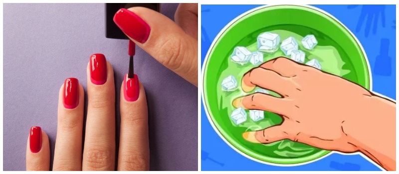 Как быстро высушить лак на ногтях дома