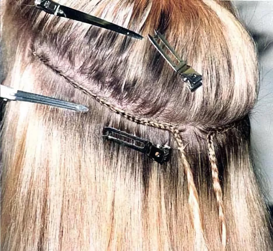 Трессы для волос, наращивание волос на трессах: пришивное на косичку (афронаращивание или французское), японская, бондинг, фото и видео