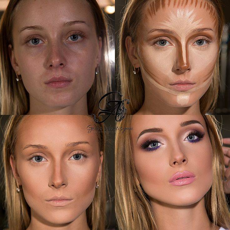 Корректирующий макияж для худого лица: как убрать впалые щёки с помощью косметики