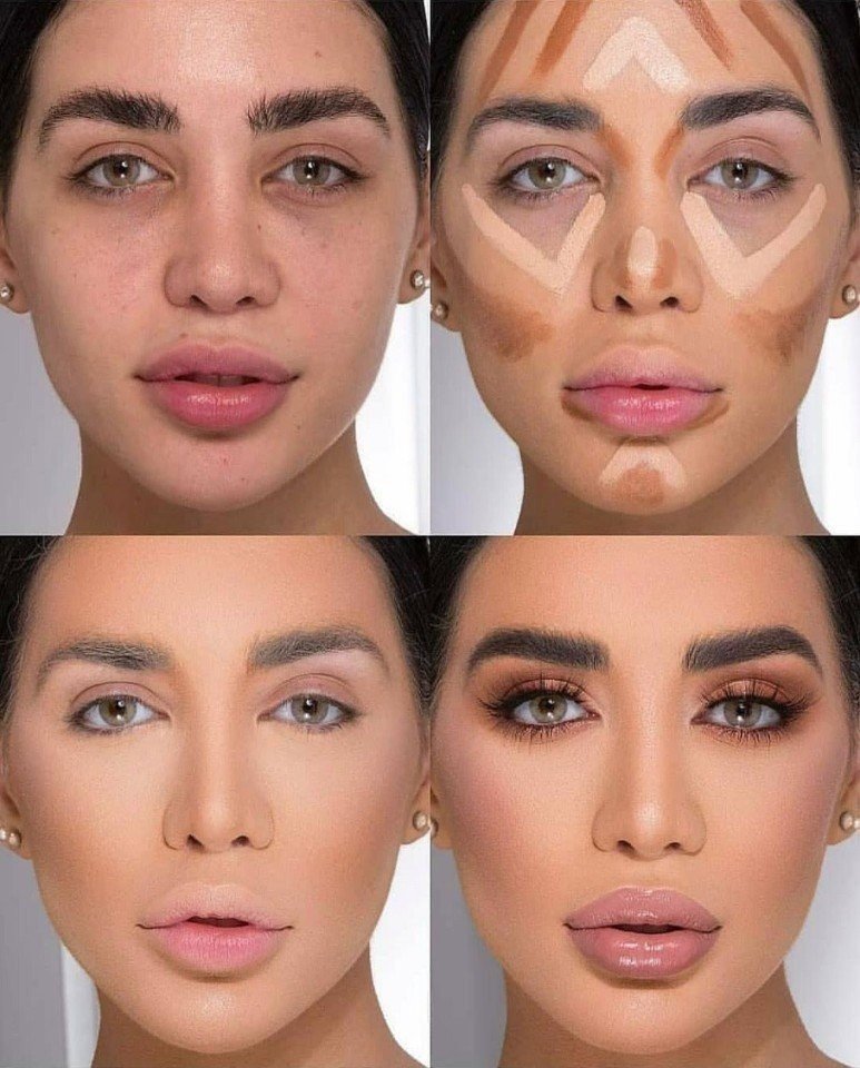 Коррекционный макияж: коррекция лица (носа, губ и формы глаз) с помощью макияжа