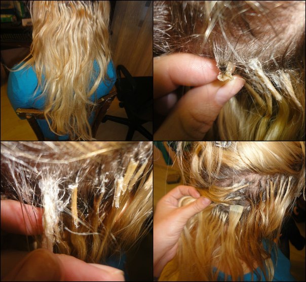 Как снять смолу для наращивания волос с волос