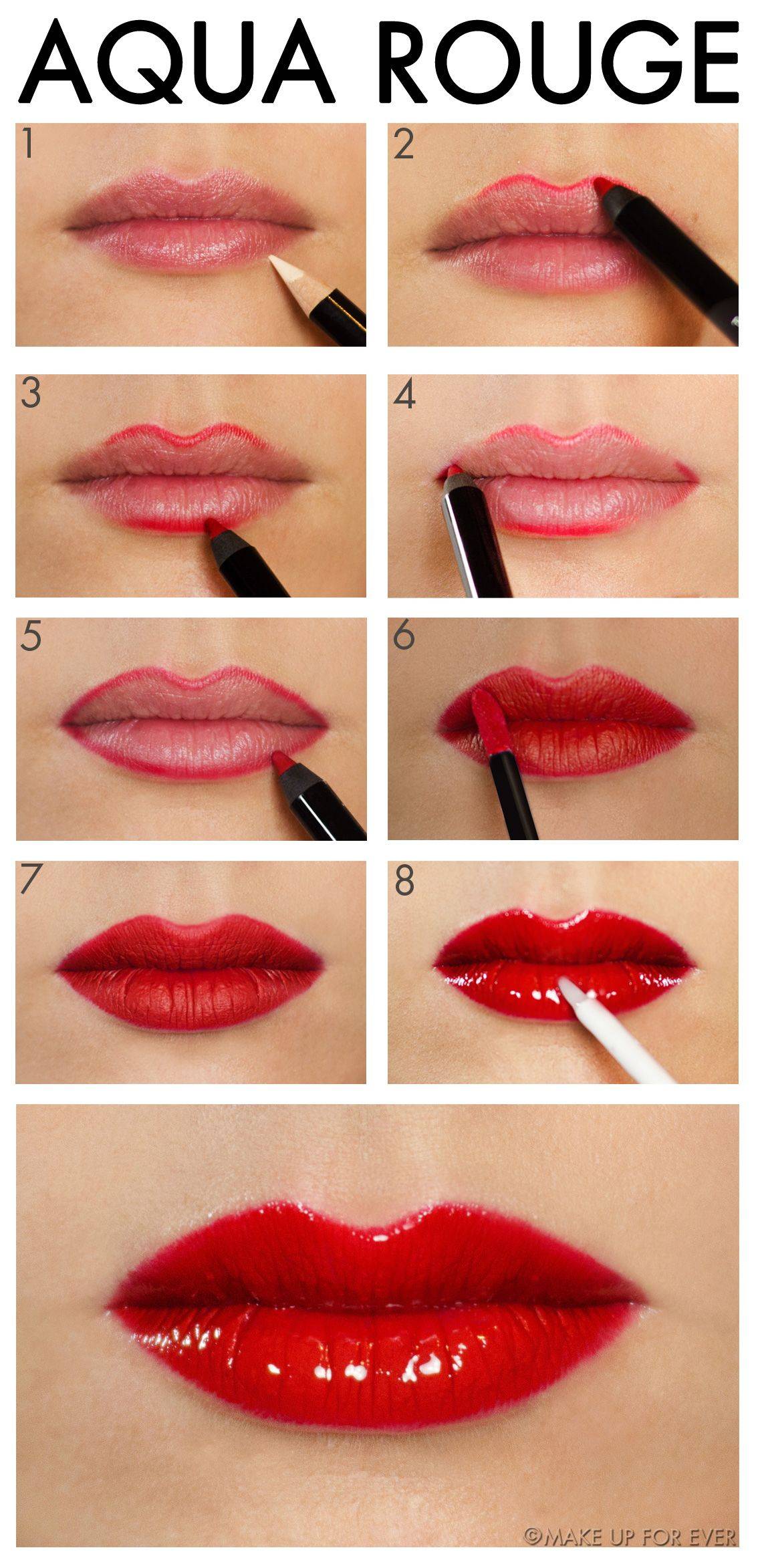 Как правильно выбирать оттенок и красить губы красной помадой