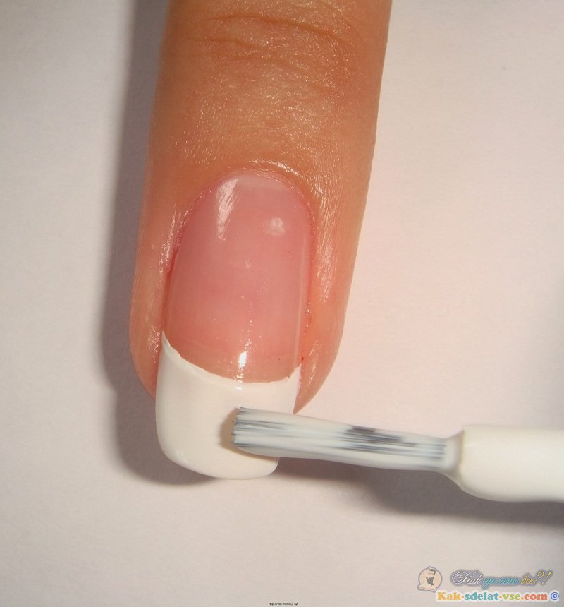 Технология и пошаговая инструкция наращивания ногтей френч с фото и видео