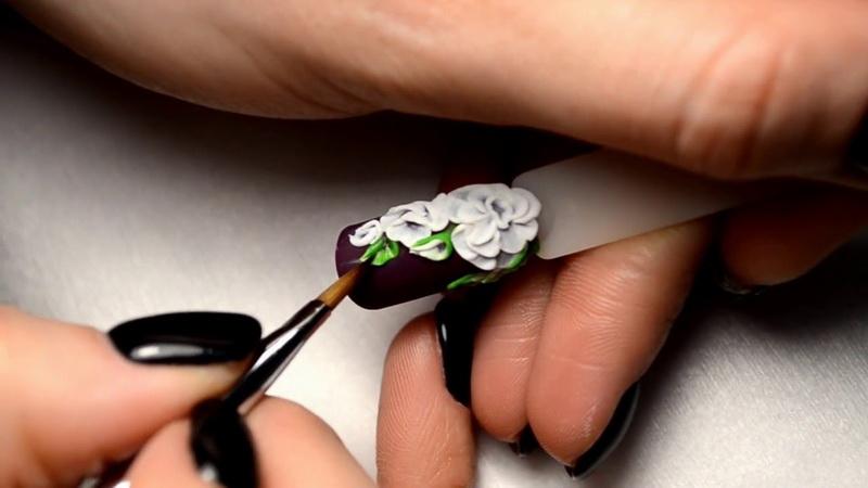 Дизайн с акриловой лепкой на ногтях (с фото и видео)