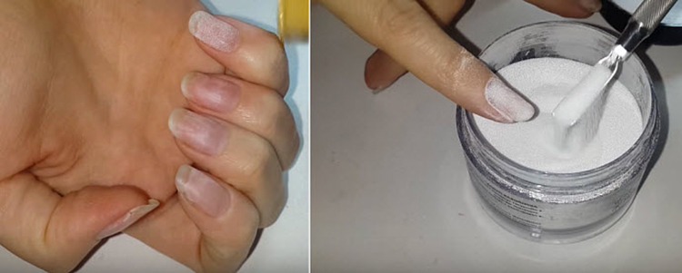 Как наносить акриловую пудру на гель лак | жасминка