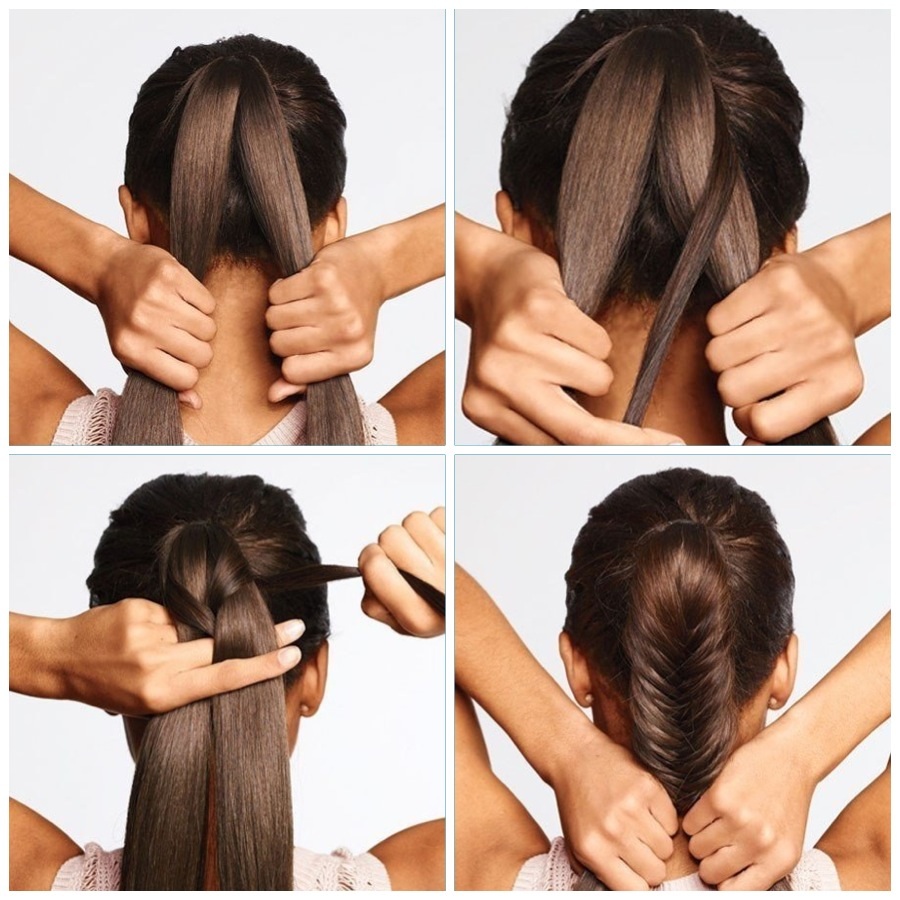 Как сделать мини косу своими руками