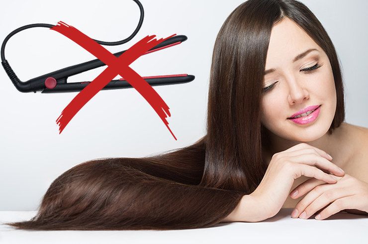 Как выпрямлять волосы без утюжка и фена: какими средствами для выпрямления можно пользоваться в домашних условиях без вреда для локонов?