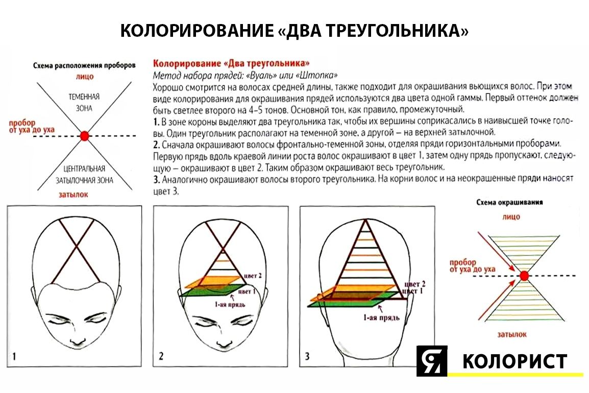 Схема окрашивания бейбилайтс