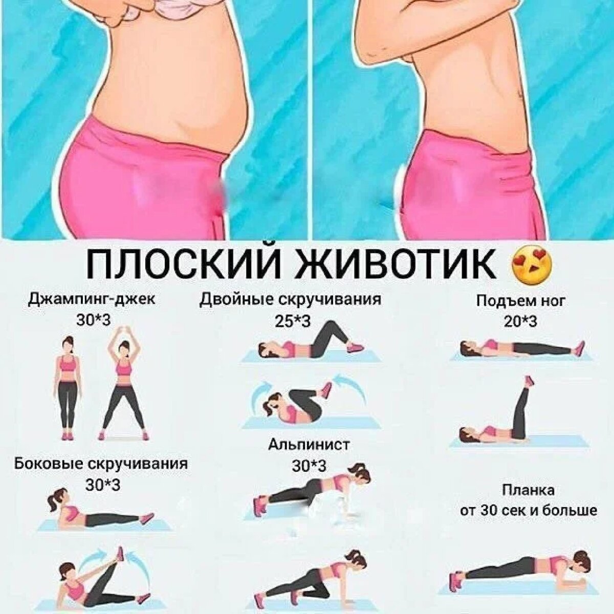 Упражнения для талии: правила выполнения и комплекс занятий