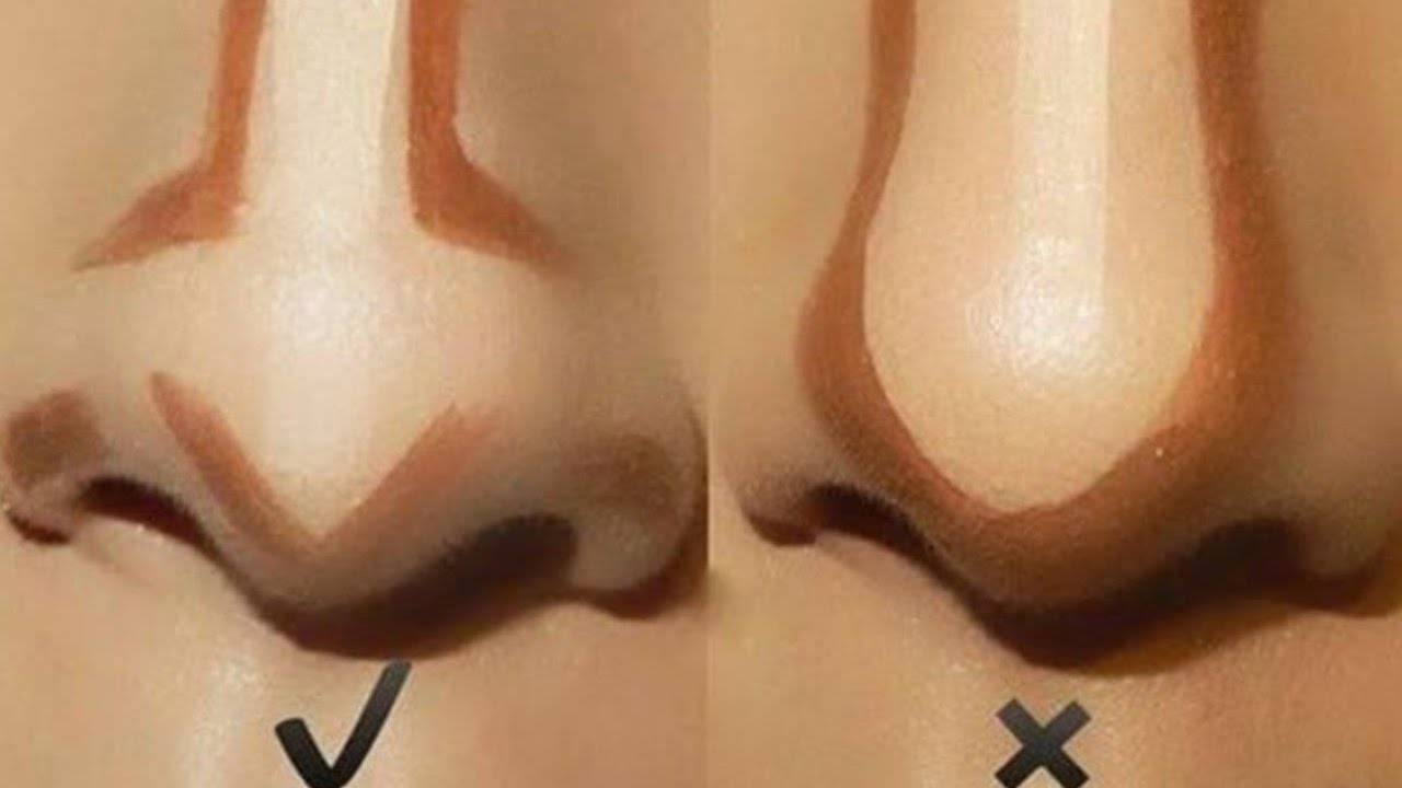 Как уменьшить нос с помощью макияжа: инструкция
