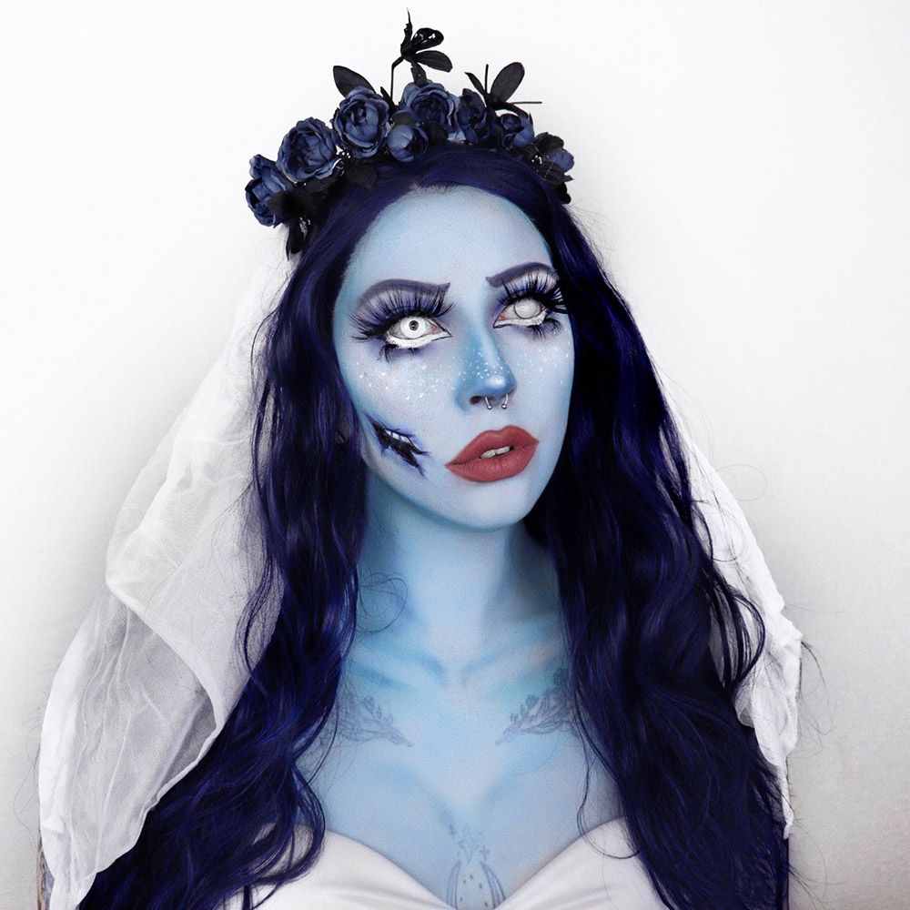 Мертвая невеста грим на хэллоуин. макияж на хэллоуин для девушек: создаём образы женщины-кошки и мёртвой невесты