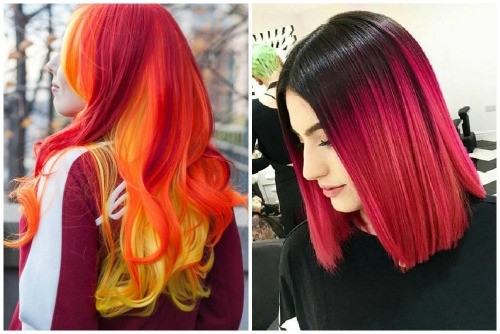Покраска волос в два цвета: разновидности вариантов, способы окрашивания и рекомендации специалистов