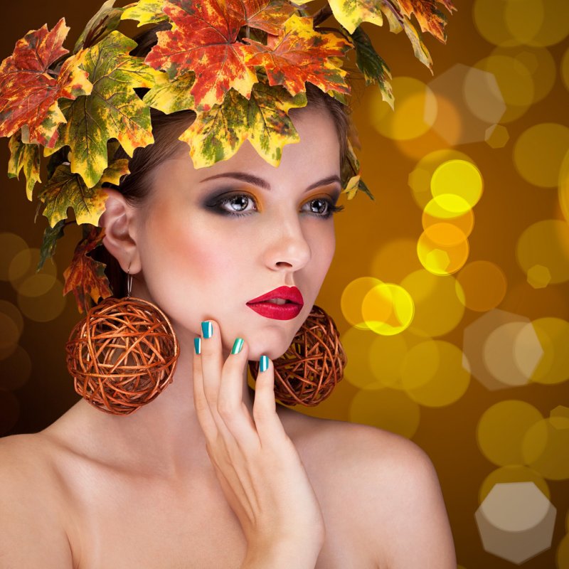 Осенний макияж под цвет глаз и волос: карих, голубых, зеленых, для блондинок, брюнеток и рыжих с фото и видео