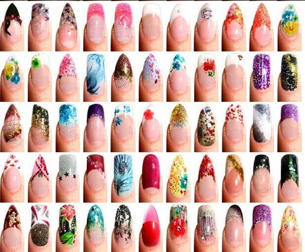 Можно детям наращивать ногти. Много картинок ногтей. Рисунки ногти много разных. Ногти разные много. Варианты маникюра.