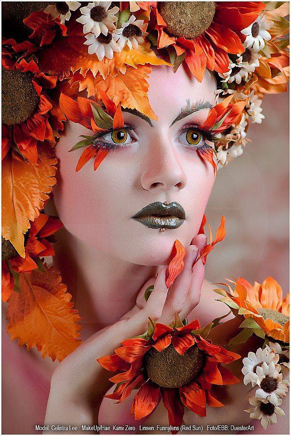 Осенний макияж, фото и видео-урок