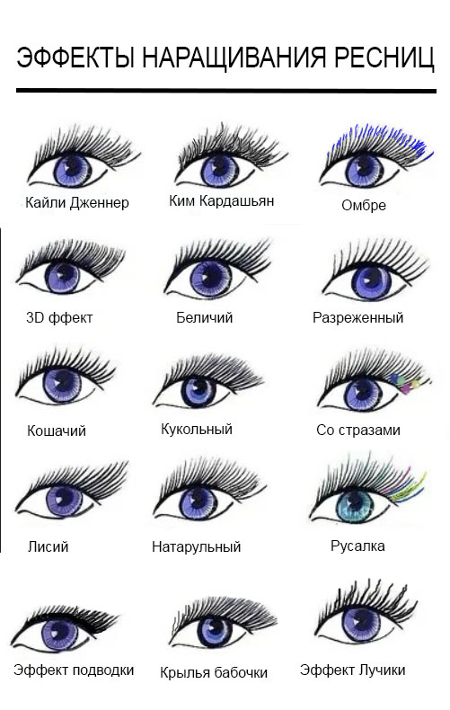 Изгибы ресниц для наращивания: виды с фото, советы по выбору - szpilka.ru