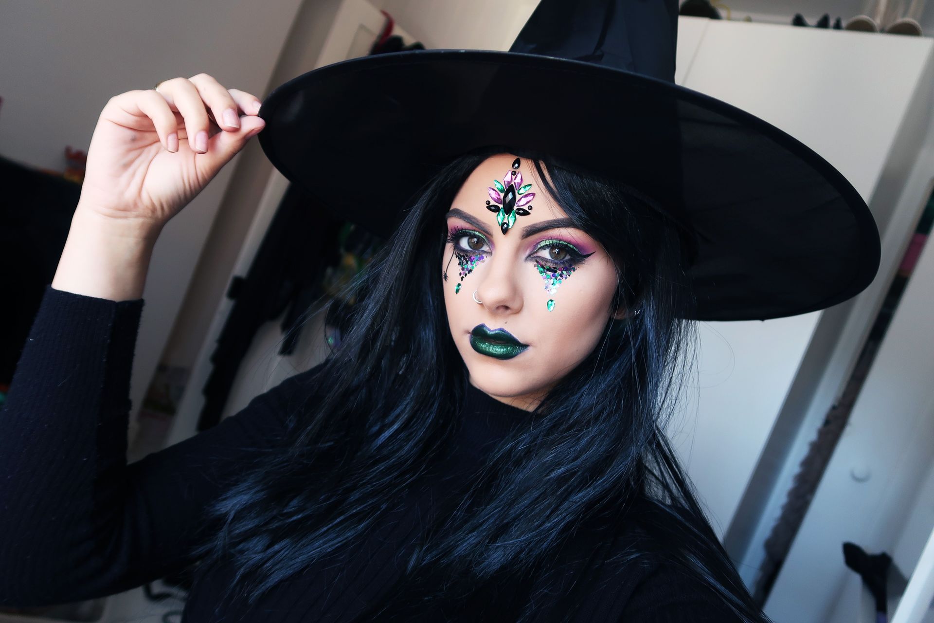 Мейкап ведьмы на Хэллоуин