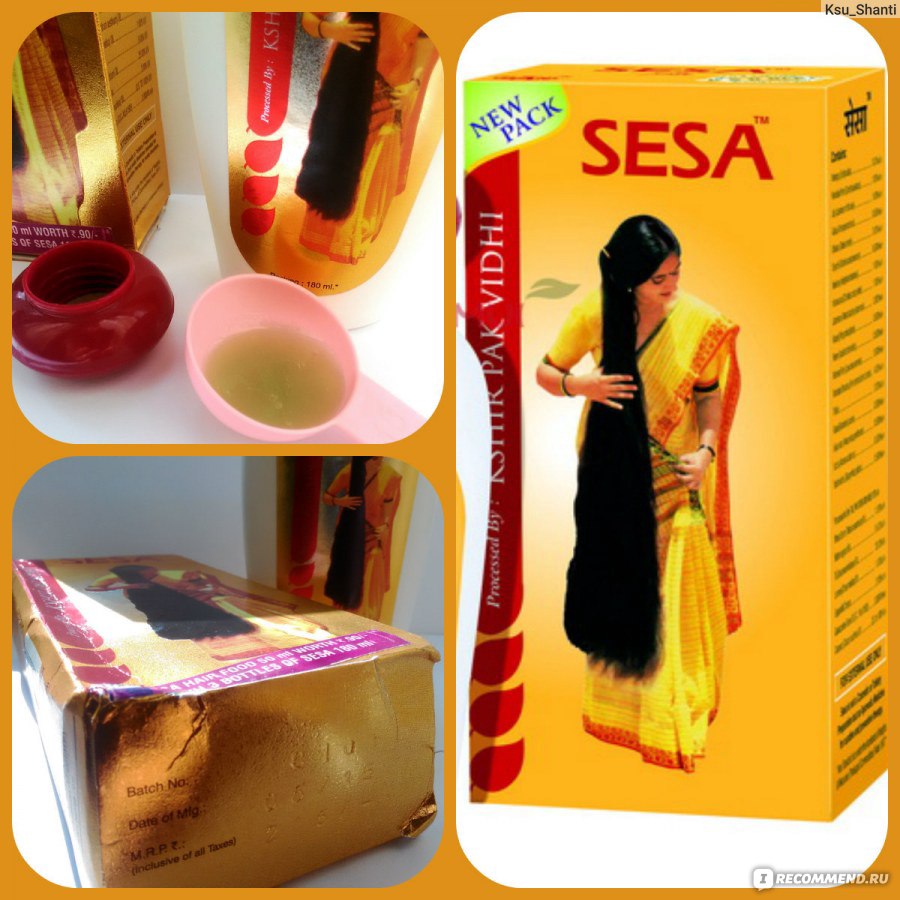 Масло для волос sesa ("сеса"): состав индийского средства, показания к применению и тонкости нанесения на локоны