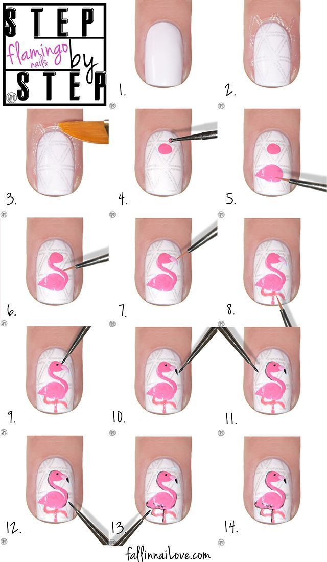 Как сделать простые рисунки на ногтях