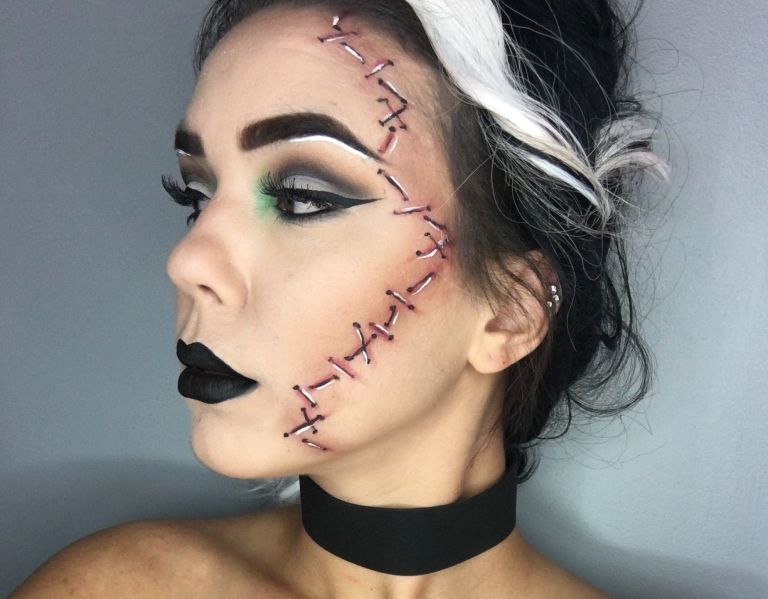 Maquillaje zombie mujer