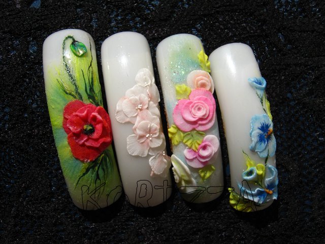 Лепка на ногтях — modnail.ru — красивый маникюр