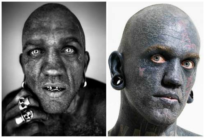 Engrossing: лаки даймонд рич, самый татуированный мужчина в мире