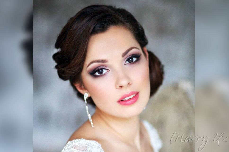 Свадебный макияж для невесты с зелеными глазами