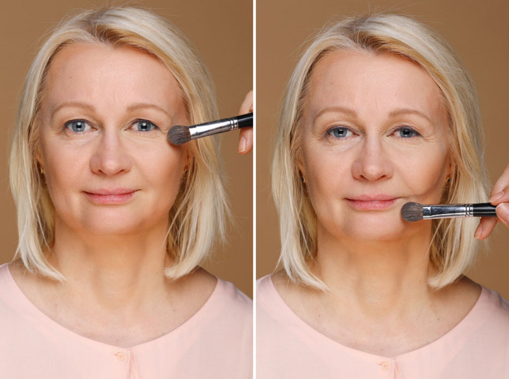 Урок макияжа для дам после 60 лет в домашних условиях