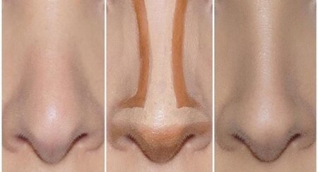 Коррекция носа с помощью макияжа. коррекция формы носа с помощью макияжа – инструкция
