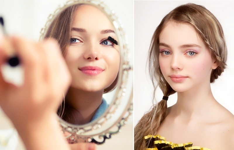 Как сделать прическу и макияж для школы