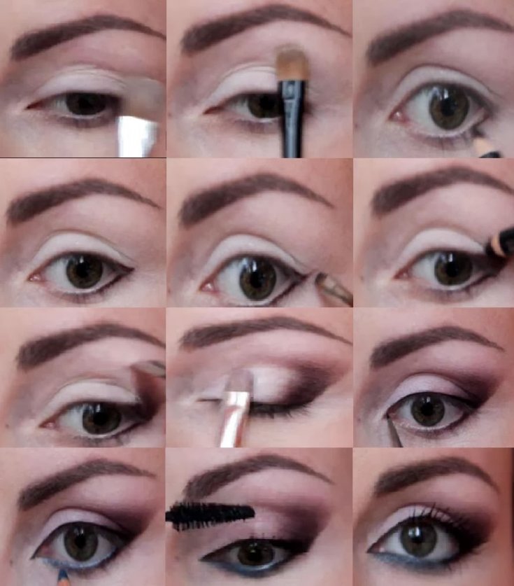 Модный макияж для карих глаз: все секреты! 120 фото