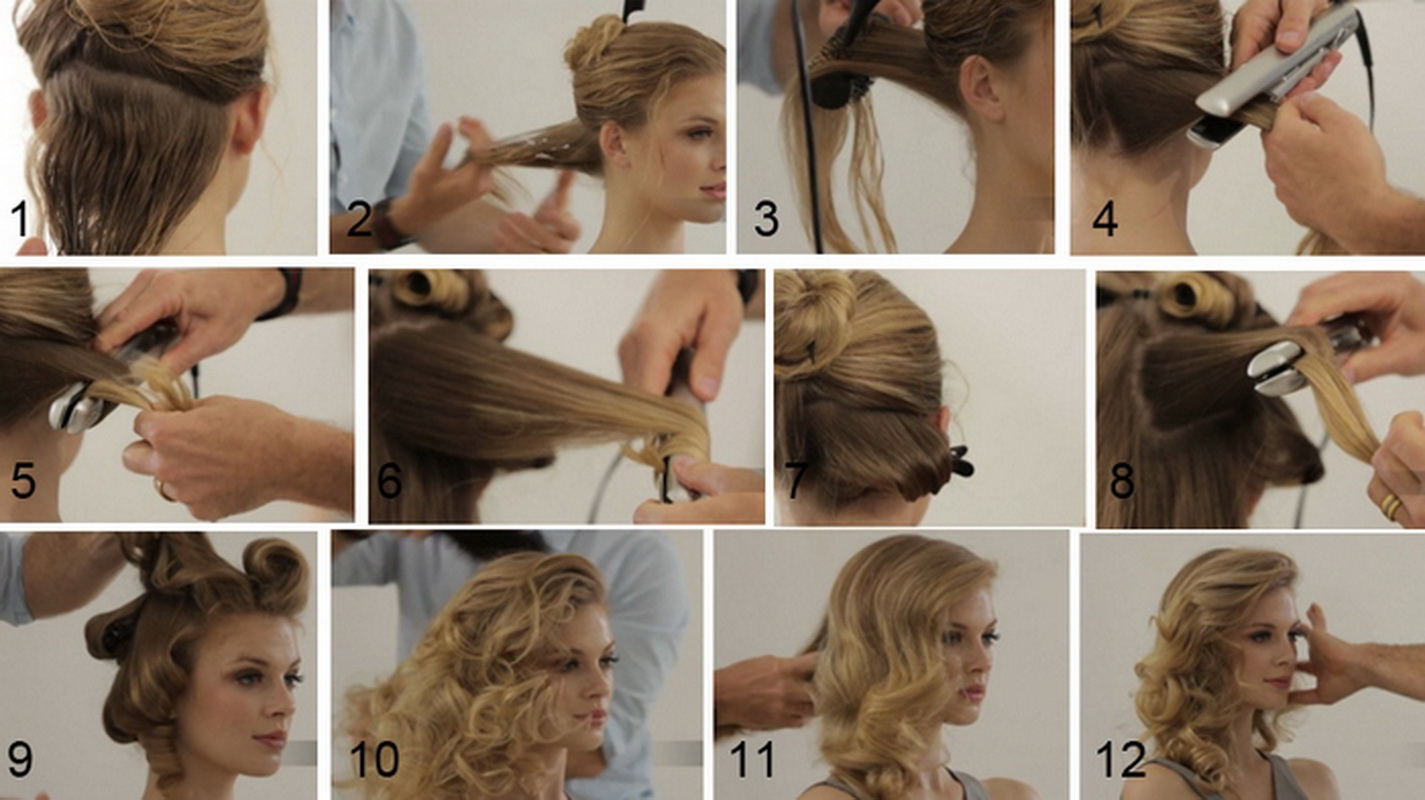 Как сделать голливудские локоны на длинные, средние и короткие волосы в домашних условиях - уход за волосами