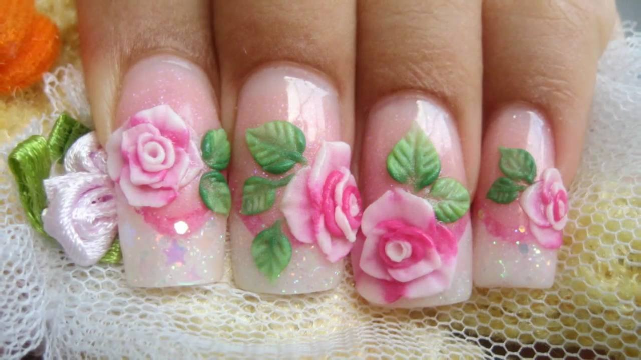 Как нарисовать цветок на ногтях - пошаговые техники | mastermanikura