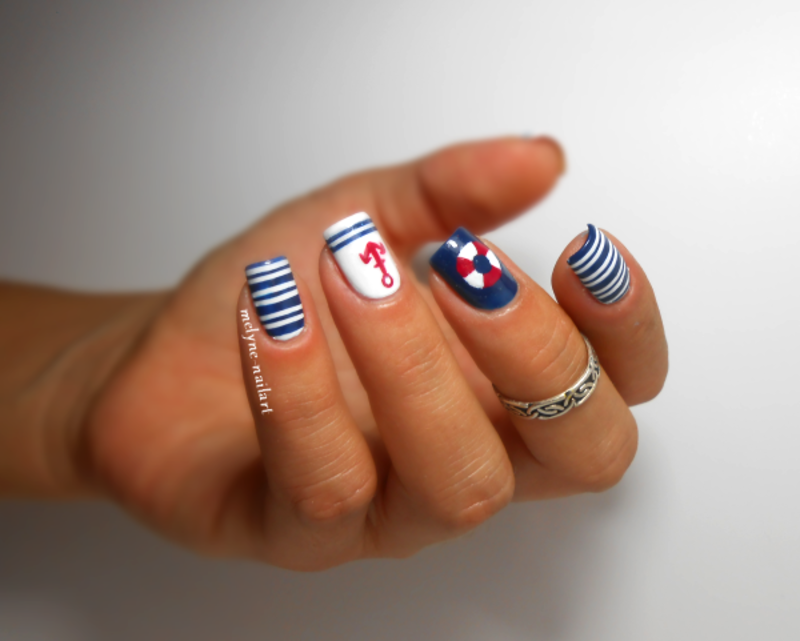 Маникюр с морской тематикой на лето 2022: фото-идеи морского дизайна ногтей для отпуска