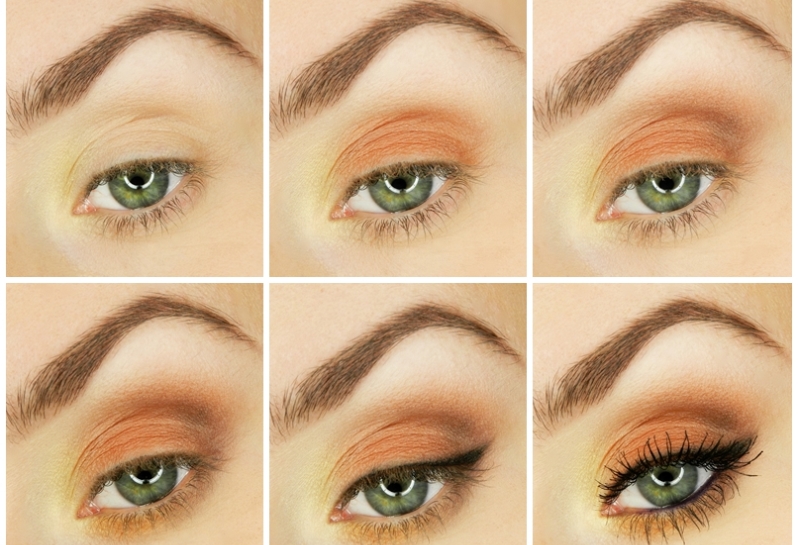 Создание красивого дневнго макияжа для зеленых глаз