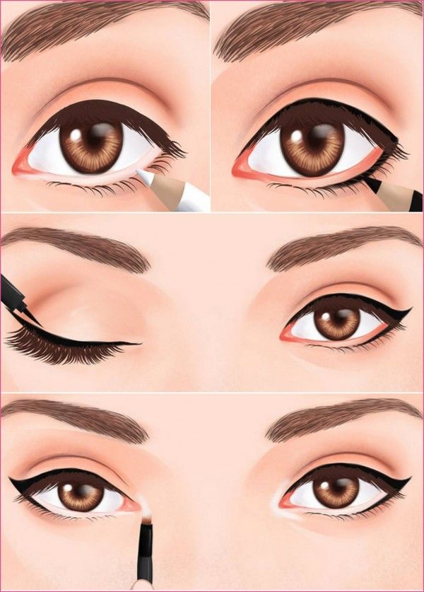 Как увеличить глаза с помощью макияжа. как визуально увеличить глаза