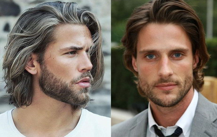 Как уложить волосы на две стороны мужчине