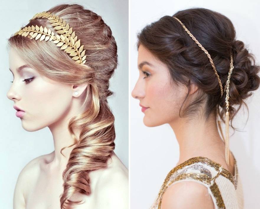 Греческая прическа на длинные волосы: как сделать стиль хвоста и узла на средние пошагово